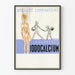 Vintage juliste Gouttes Iodocalcium Débillité Lymfaattisuus