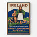 Vintage Juliste Irlanti - Ikuisen nuoruuden maa - Great Southern Railways