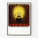 Vintagejuliste Isonal Nuits Blanches - Retroseinustarakenne
