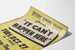 Teatterijuliste 'It Can't Happen Here' - Vintage-seinäkoristelu