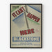 Vintage teatterijuliste It Can't Happen Here - Retroseinustekoratiivinen juliste