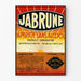 Vintage Juliste JABRUNE alkoholittomasta aperitiivista