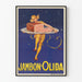 Vintage Juliste Jambon Olida Nainen ja Jämiönpala