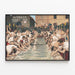 Vintage juliste Jas. S. Kirk & Co. - Miesten pesuhetki — kehystetty taideteos seinällä