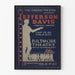 Vintage-teatterin Jefferson Davis - Taiteellinen seinäkoristejuliste