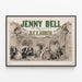Vintage komediallinen oopperajuliste Jenny Bell D.F.E. Auberilta — kehystetty taideteos seinällä
