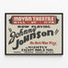 Teatterijuliste Johnny Johnson - Sota- Vastainen Näytelmä — kehystetty taideteos seinällä