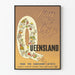 Queenslandin ja Australian matkailujuliste vintage