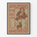Vintage juliste Rip Van Winkle Joseph Jeffersonilta - Taiteellinen seinäkoristelu