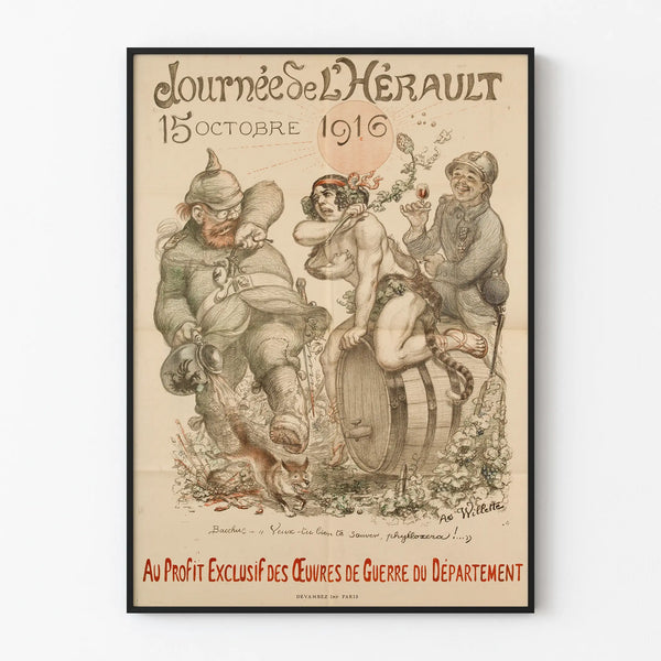 Vanha juliste Héraultin päivä 1916 – Sota-aiheiset teokset