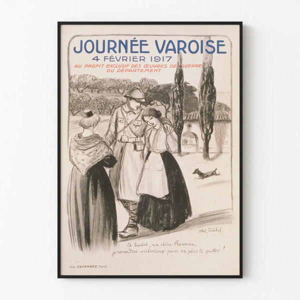Vintage juliste Varoise-päivästä 1917 - historiallinen seinäkoriste