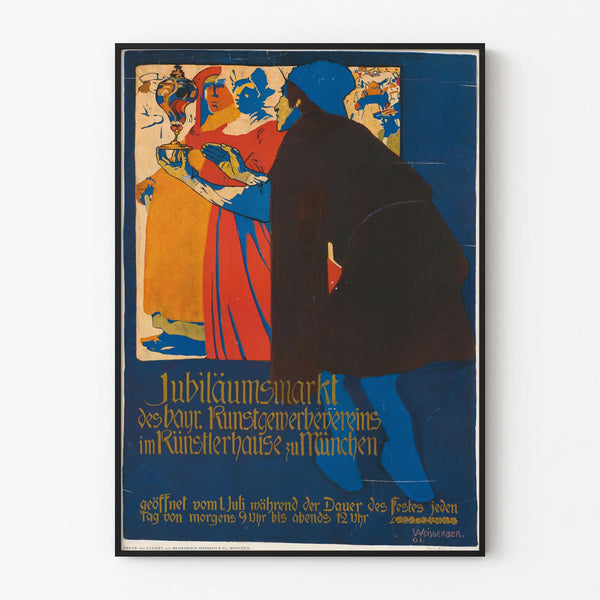 Vintagejuliste Jubiläumsmarkt Kunstgewerbeverein München