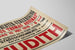 Vintage juliste teatteriesityksestä Juudit 1916 — näkymä teoksesta