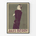 Vintage Juliste Jules Berryn muotokuva sikarista seinäkoriste