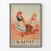 Vintage juliste Kainit Stebnicki sisätilojen koristeeksi