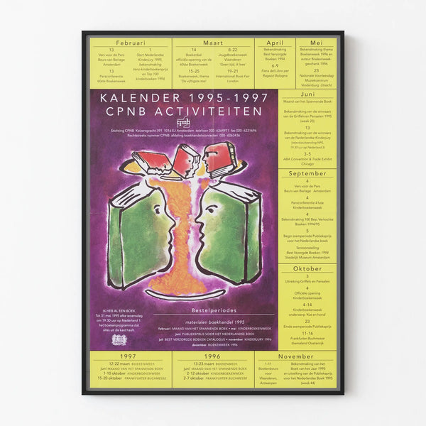 Juliste kalenteri 1995–1997 CPNB:n toiminnasta