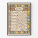 Vintage juliste huhtikuu 1896 kalenteri art nouveau -tyylinen