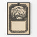 Art Nouveau -juliste vuodelle 1919 kalenterille - vintage-seinäkoristelu
