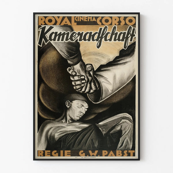 Elokuvajuliste Vintage Kameradschaft - Taiteellinen seinäkoristelu