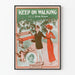 Vintage Juliste Keep on Walking Irving Berlin