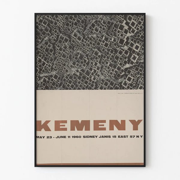 Kemeny 1960 - Näyttelyn juliste vintage-seinäkoriste