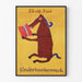 Vintage Kinderboekenweek 1958 -juliste lasten seinäkoristeeksi