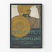 Vintage Darmstadt 1904 näyttelyn taiteilijakylä juliste