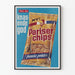 Vintage Juliste Pariser Chips - Retro seinäkoriste välipala