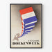 Vintage juliste Boekenweek 1938 - Kirjahyllyjen seinäkoriste