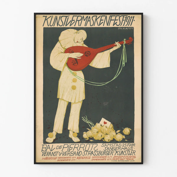 Juliste Pierrotien tanssiaiset 1911