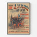 Vintage sotilaspjuliste Itäarmeen kampanja 1870–71