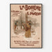 Vintagejuliste La Bohème G. Puccini seinäkoristukseen