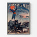 Vintagejuliste Pariisin kansankomissio 1871, Castellani