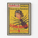 Vintage Juliste La Femme Araignée Cirque Daniellis