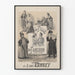 Vintage komediateatterin juliste La Fille de Fanchon - taiteellinen seinämaalaus