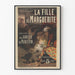 Vintagejuliste La Fille de Marguerite - Retroseinustarakenne