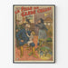 Vintagejuliste La Fille du Garde Chasse - Retroseinäsuunnittelu