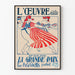 Vintagejuliste La Grande Paix – Retropatriotinen seinäkoristelu
