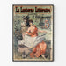 vintage juliste La Lanterne Littéraire koristeellinen kuva
