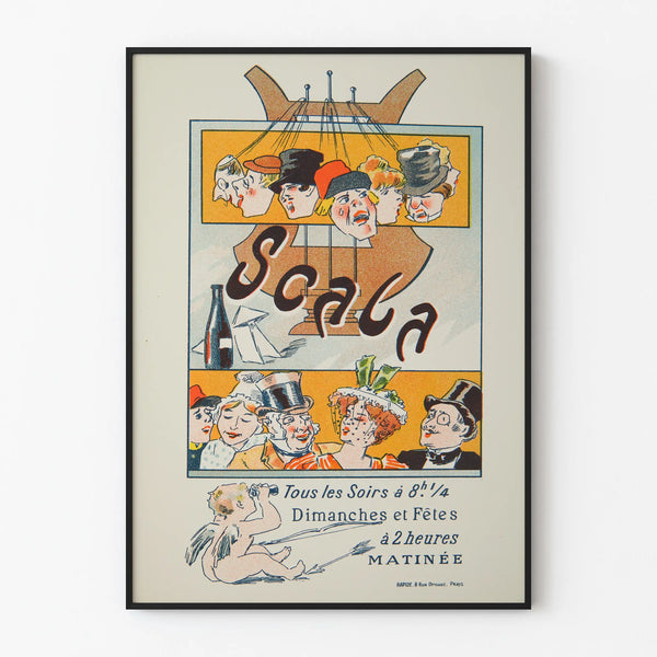 Vintage juliste Théâtre La Scala Paris