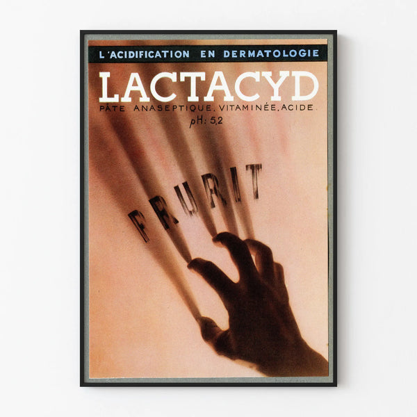 Vintage mainosjuliste Lactacyd dermatologia