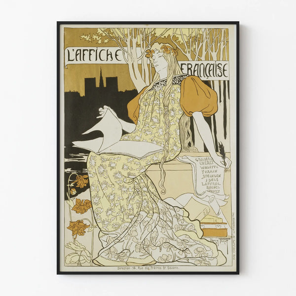 Art nouveau -juliste koristeellinen "L'Affiche Française"