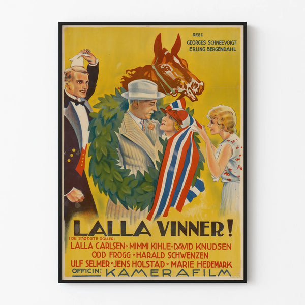 Vintage Juliste Lalla Vinner – elokuvateatterin retroseinäsomistus