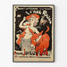 Vintage juliste Cabaret Littéraire L'Âne Rouge
