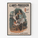 Vintage juliste Journal Patriotique L'Anti-Prussien