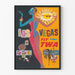Vintage Juliste Las Vegas Fly TWA - Retroseinän koriste