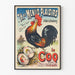 Vintage Juliste Le Coq - Ranskalainen Retro Seinäsisustus
