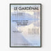 Vintage juliste Le Gardénal - Retro lääketieteellinen seinäkoristelu