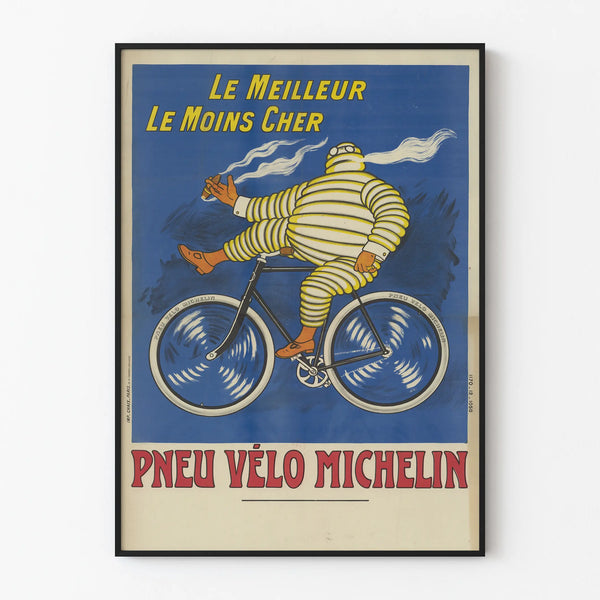 Vintage pyörän Michelin-renkaiden juliste – Paras, Edullisin