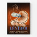 Vintage Lenibar -juliste ruoansulatusongelmista